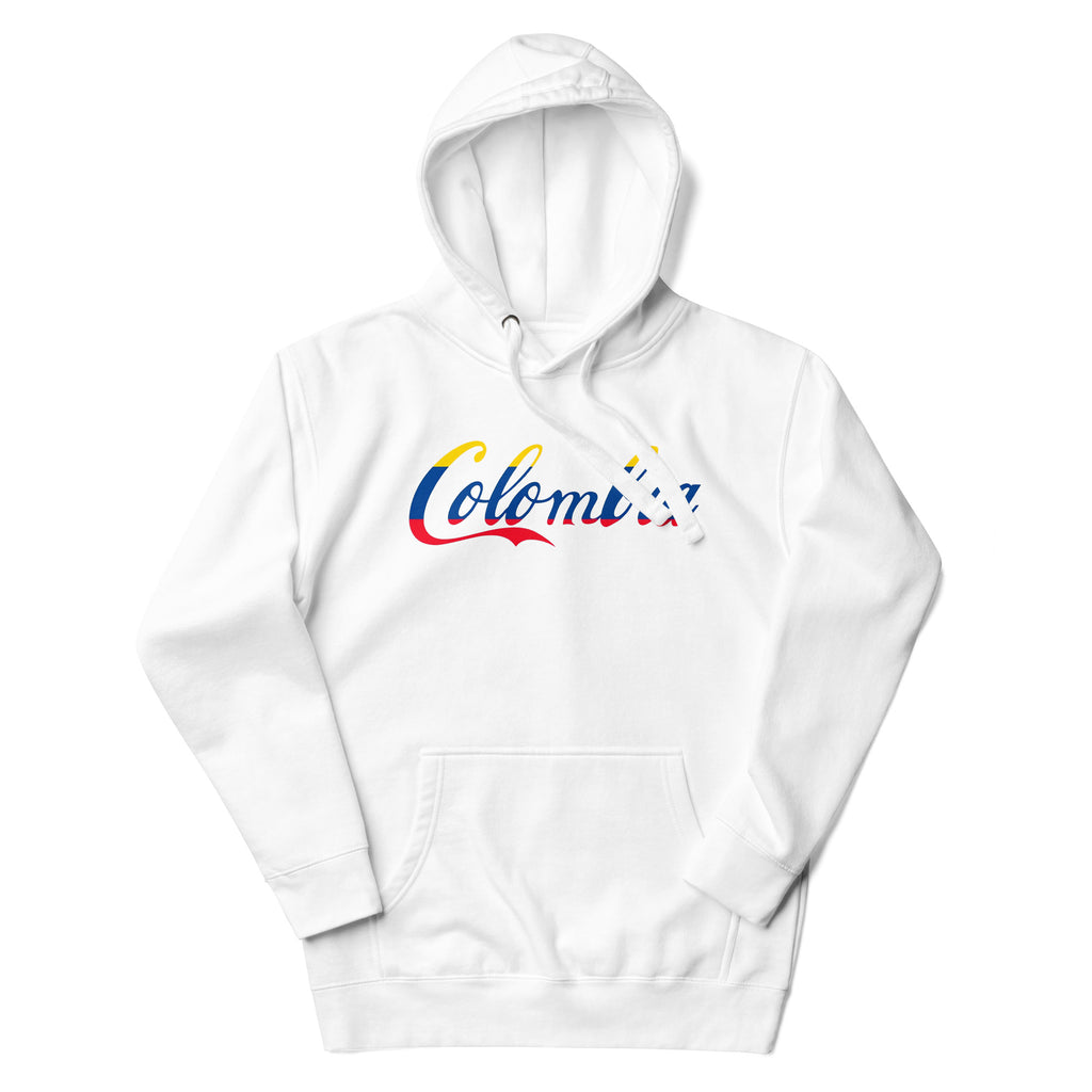 Sudadero con capucha Colombia's Coke: el emblema de orgullo colombiano con calidad excepcional y estampado que resiste el paso del tiempo.