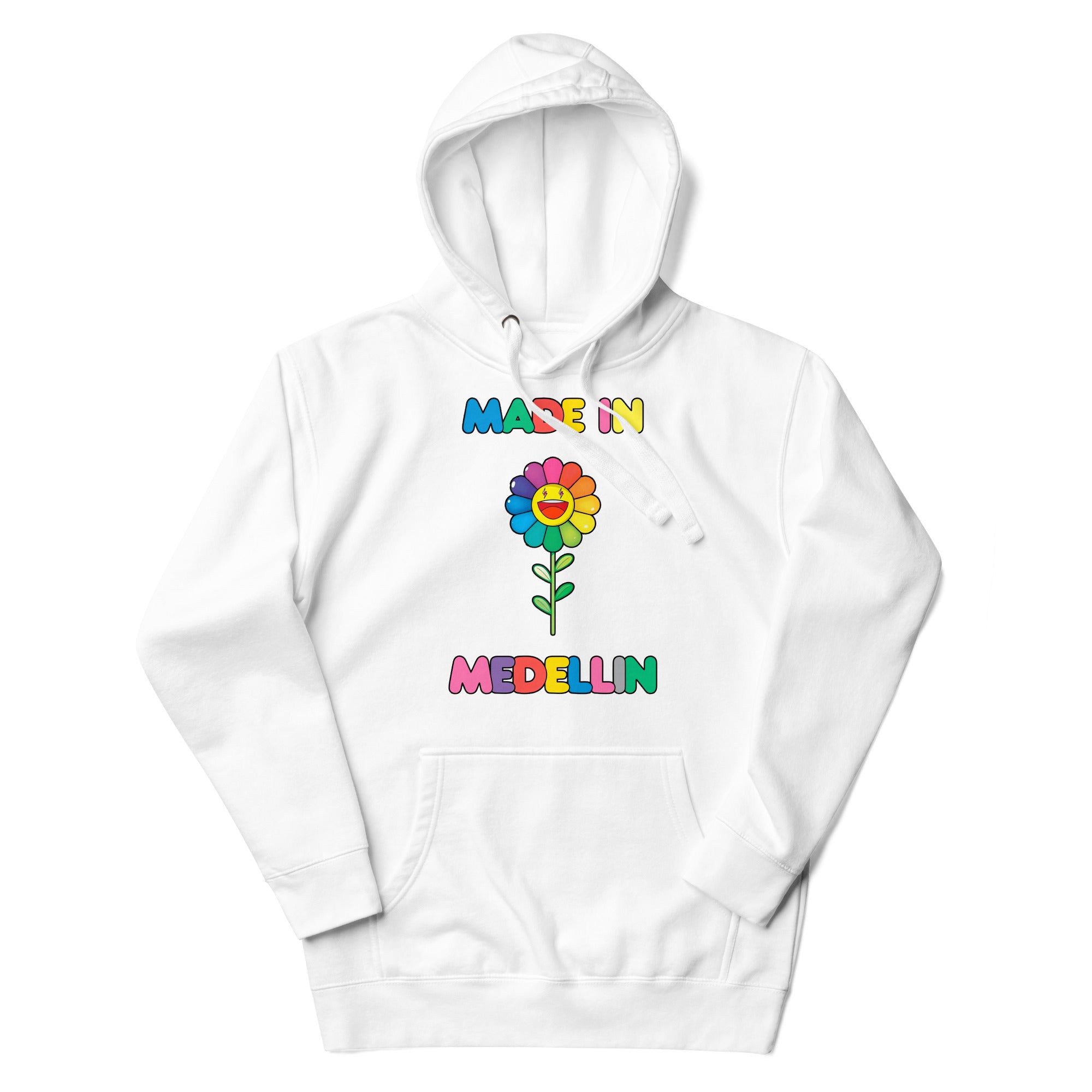Sudadero con capucha Made In Medellin : el emblema de orgullo colombiano con calidad excepcional y estampado que resiste el paso del tiempo.
