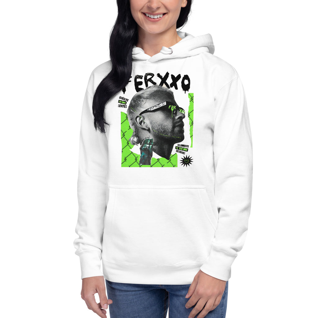 Sudadero con capucha El Ferxxo: el emblema de orgullo colombiano con calidad excepcional y estampado que resiste el paso del tiempo.