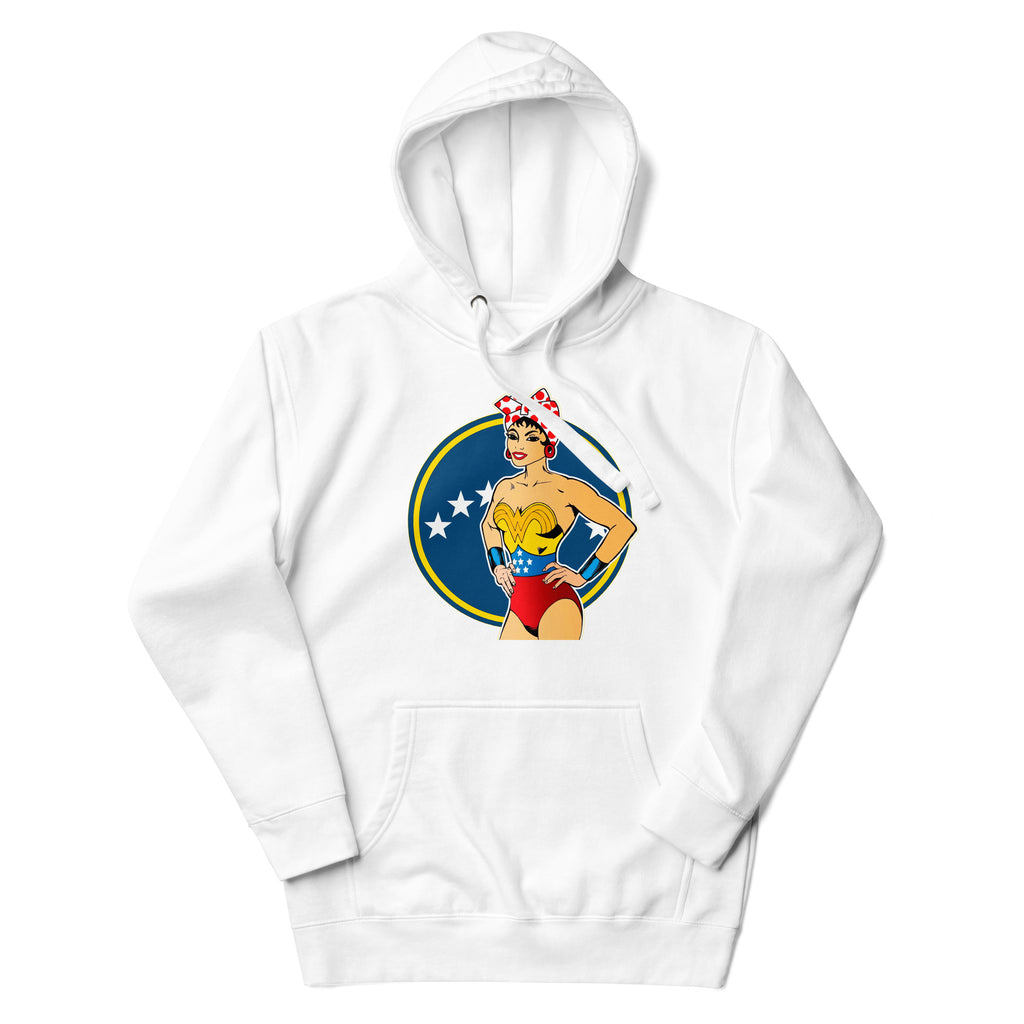 Sudadero con capucha Wonder Pan: el emblema de orgullo colombiano con calidad excepcional y estampado que resiste el paso del tiempo.