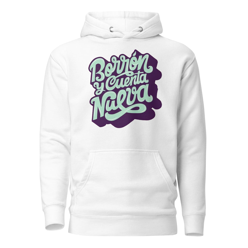 Sudadero con capucha Borrón y cuenta: el emblema de orgullo colombiano con calidad excepcional y estampado que resiste el paso del tiempo.