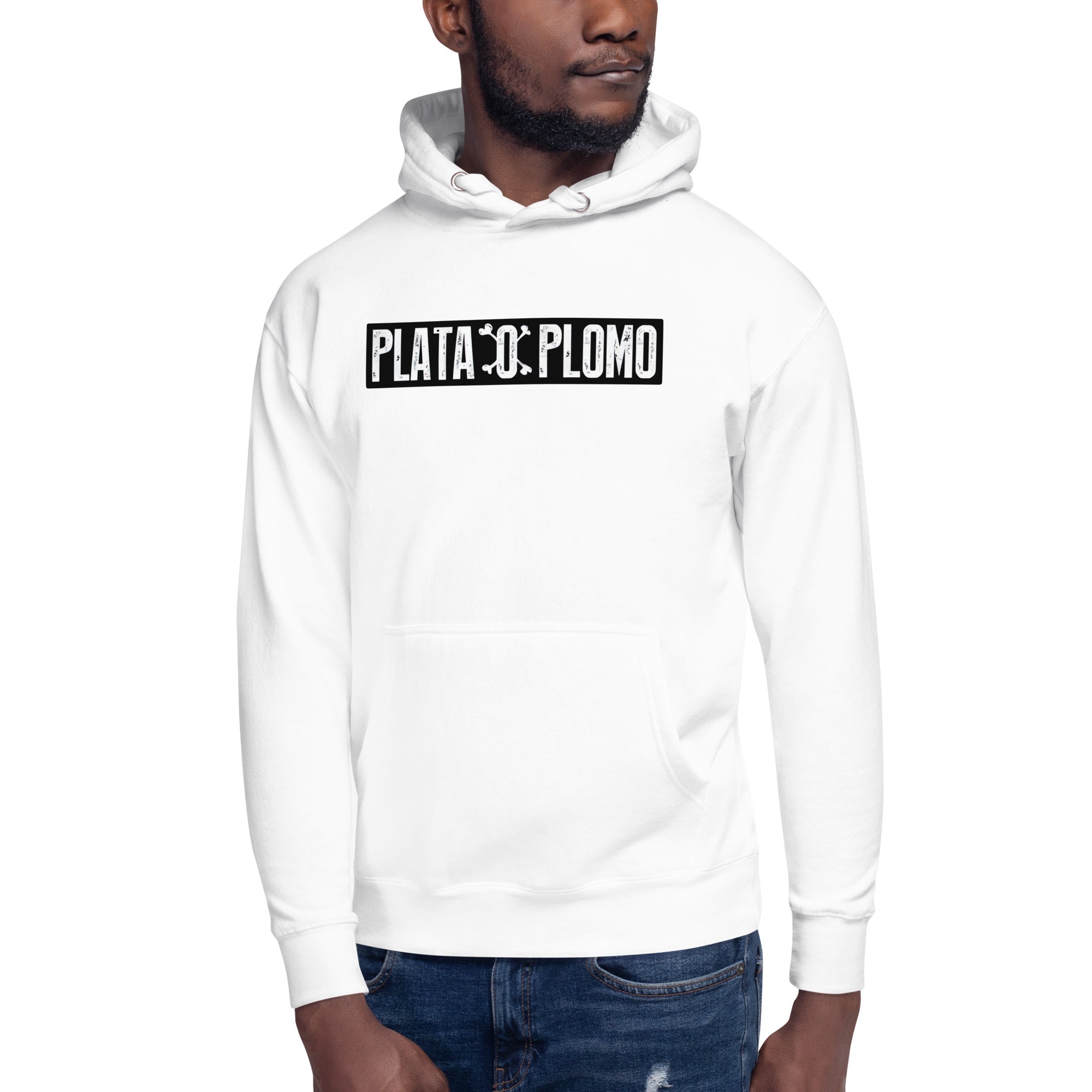 Sudadero con capucha Plata o Plomo: el emblema de orgullo colombiano con calidad excepcional y estampado que resiste el paso del tiempo.