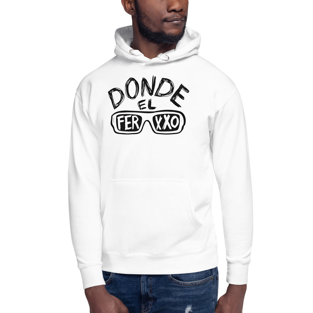 Sudadero con capucha Donde Ferxxo: el emblema de orgullo colombiano con calidad excepcional y estampado que resiste el paso del tiempo.