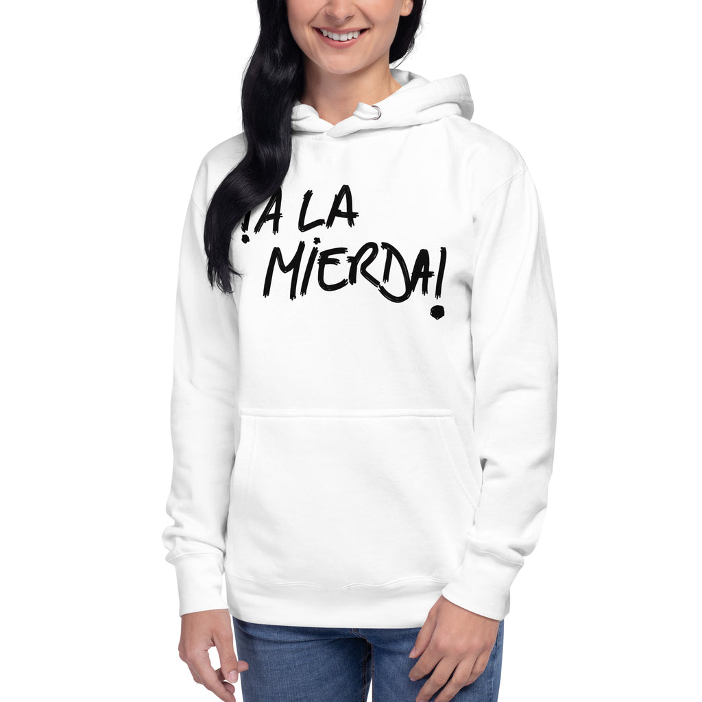 Sudadero con capucha A la Mierda Descubre calidad excepcional y estampados duraderos. Encuentra estilo y orgullo en cada prenda.