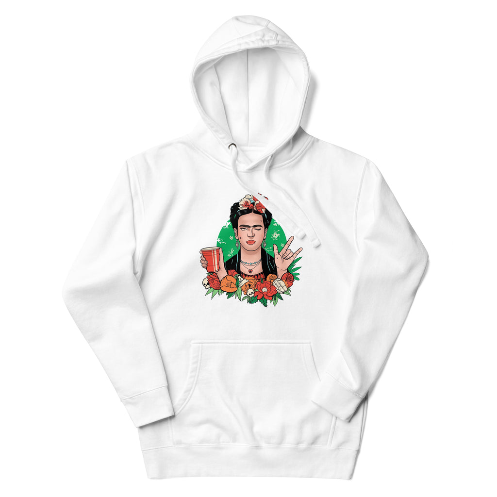 Hoodie de Frida Khalo Style ,Descubre calidad excepcional y estampados duraderos. Encuentra estilo y orgullo en cada prenda. compra ahora!