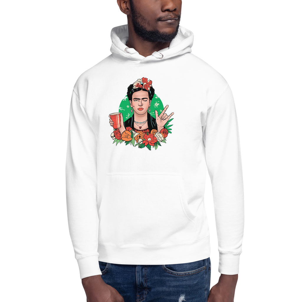 Hoodie de Frida Khalo Style ,Descubre calidad excepcional y estampados duraderos. Encuentra estilo y orgullo en cada prenda. compra ahora!