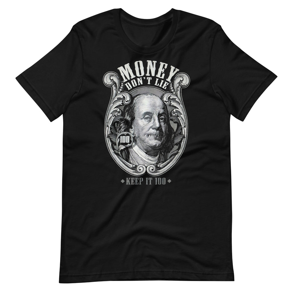 Camiseta Money Don't Lie: Descubre calidad excepcional y estampados duraderos. Encuentra estilo y orgullo en cada prenda.