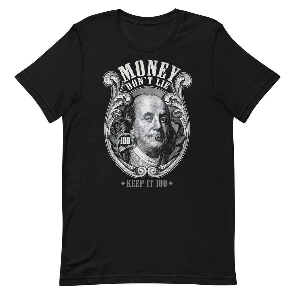 Camiseta Money Don't Lie: Descubre calidad excepcional y estampados duraderos. Encuentra estilo y orgullo en cada prenda.