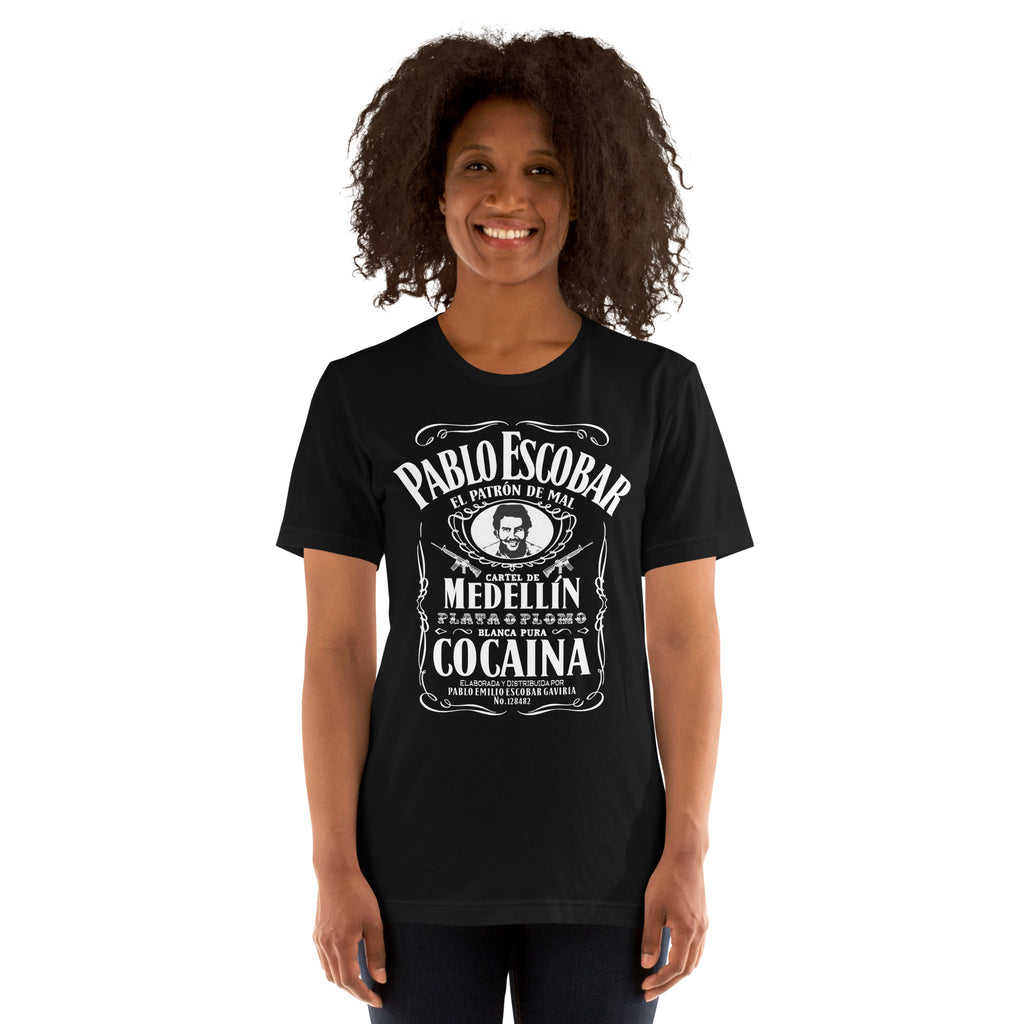 Playera de Pablo Escobar Whisky,Descubre calidad excepcional y estampados duraderos. Encuentra estilo y orgullo en cada prenda. Compre en LOSMIOS!