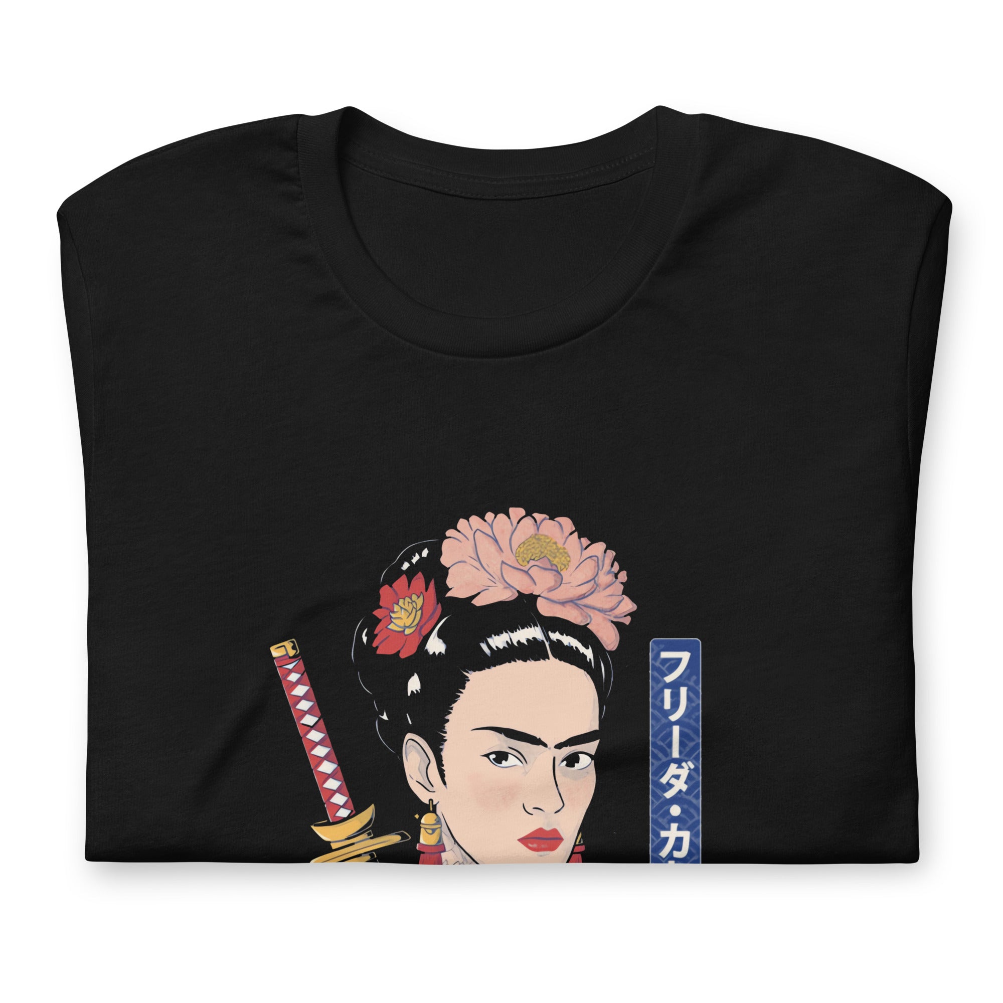 Playera de Frida Samurai, Descubre calidad excepcional y estampados duraderos. Encuentra estilo y orgullo en cada prenda.