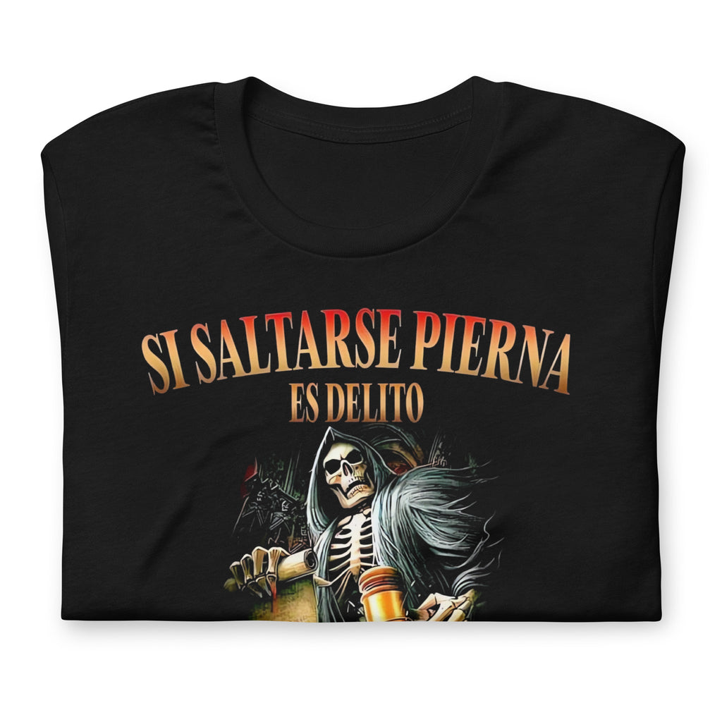 Playera Saltarse el dia de Pierna LOSMIOS — Diseño exclusivo algodón premium