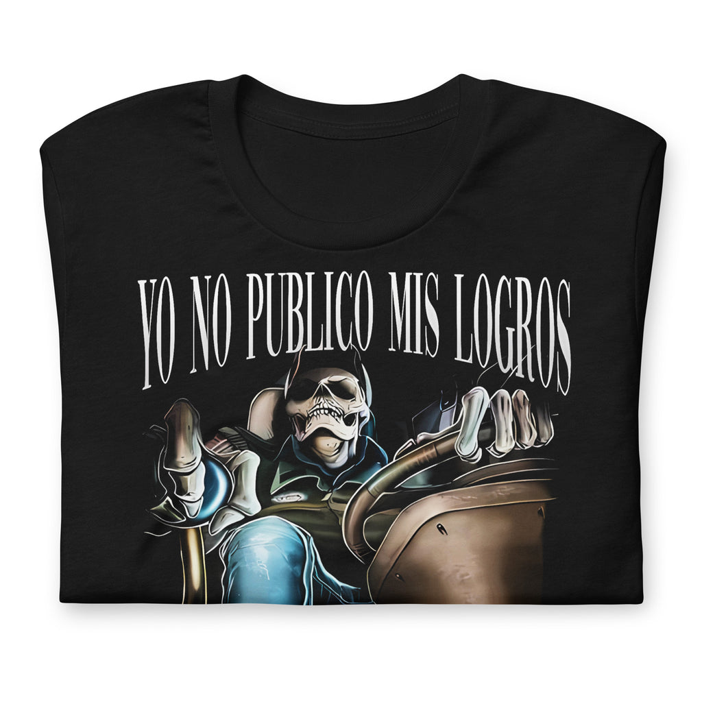 Playera No publico mis logros LOSMIOS — Diseño exclusivo algodón premium