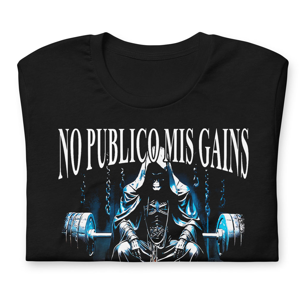 Playera No publico mis gains LOSMIOS — Diseño exclusivo algodón premium