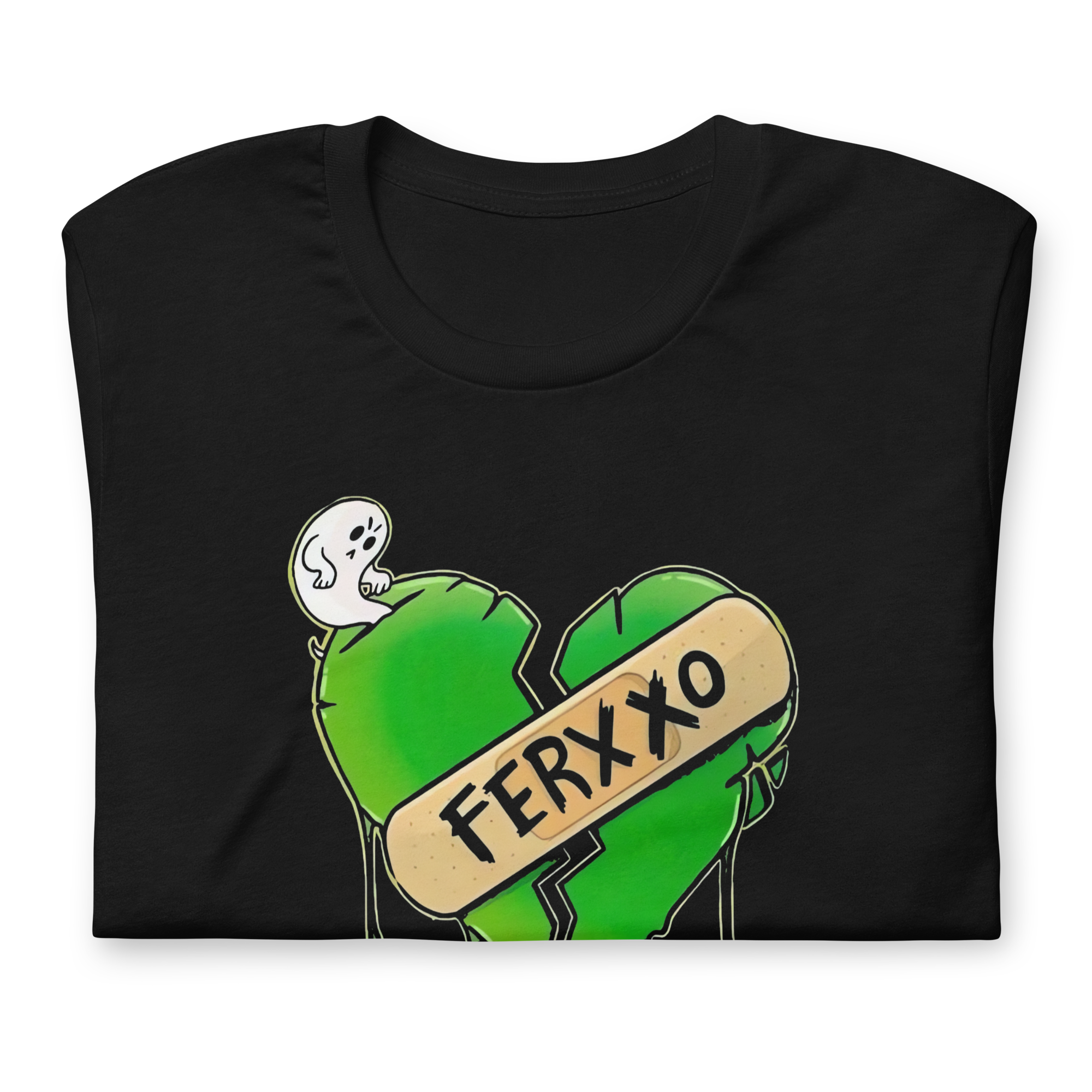 Playera Tres Corazones Verdes LOSMIOS — Diseño exclusivo algodón premium