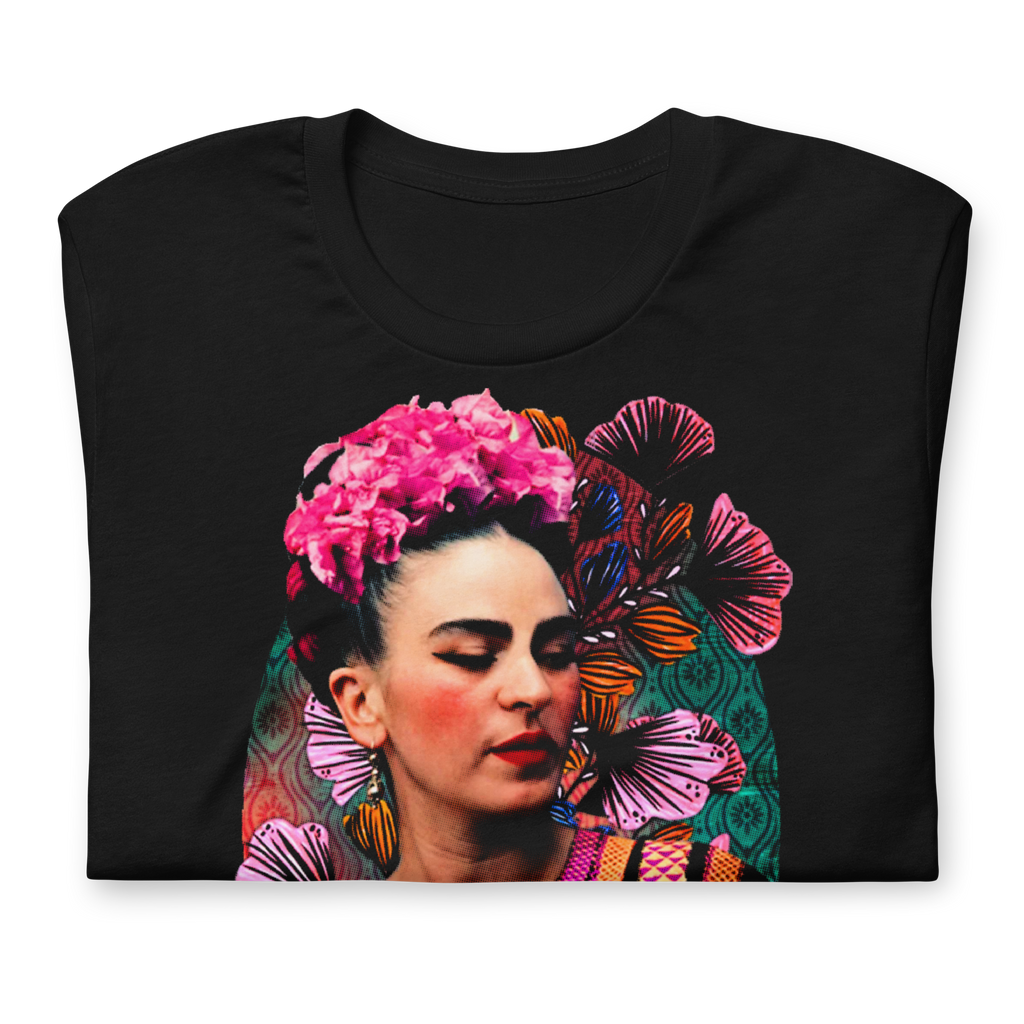 Playera Frida Kahlo: vida, obra LOSMIOS — Diseño exclusivo algodón premium