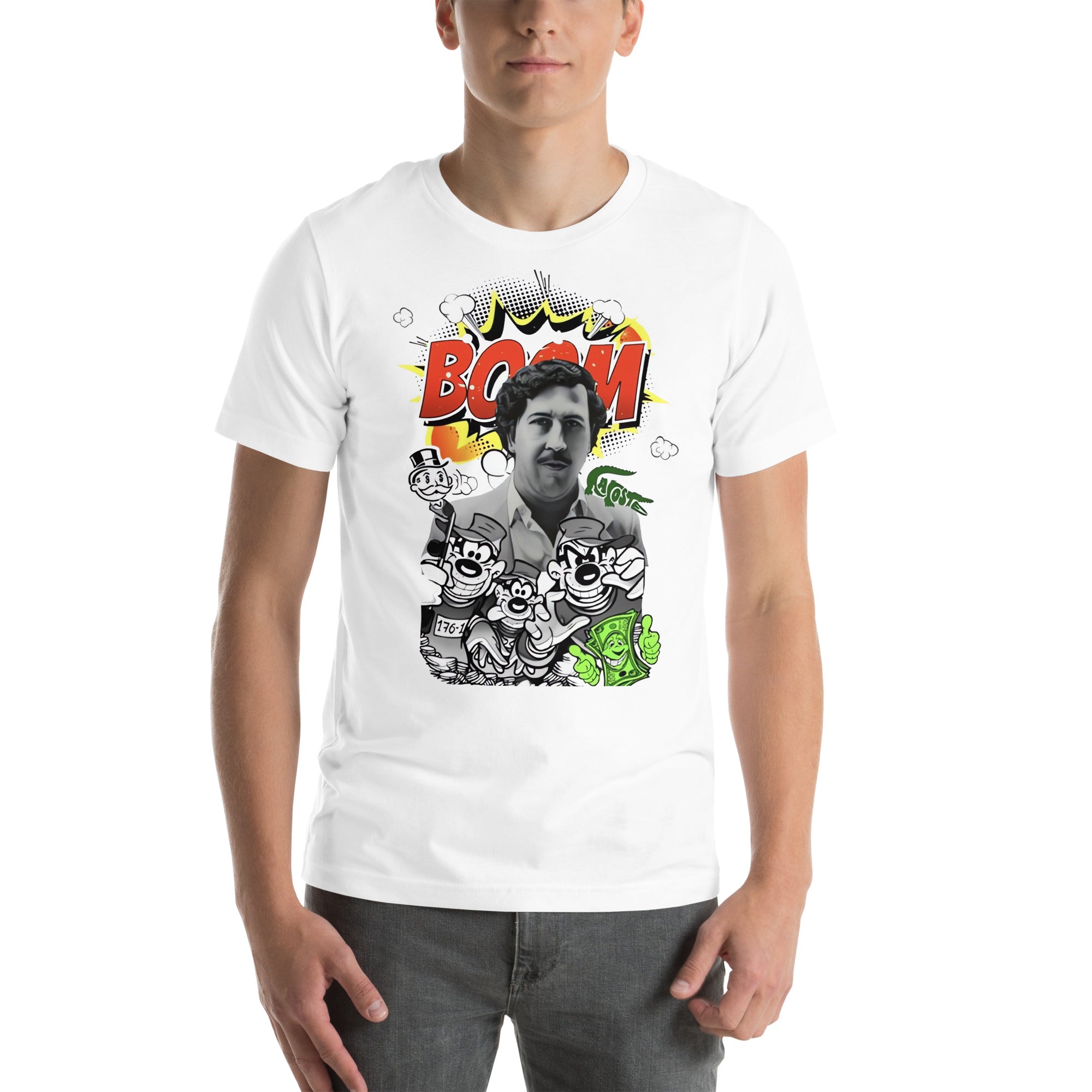 Playera de Pablo Boom,Descubre calidad excepcional y estampados duraderos. Encuentra estilo y orgullo en cada prenda. Compre en LOSMIOS!