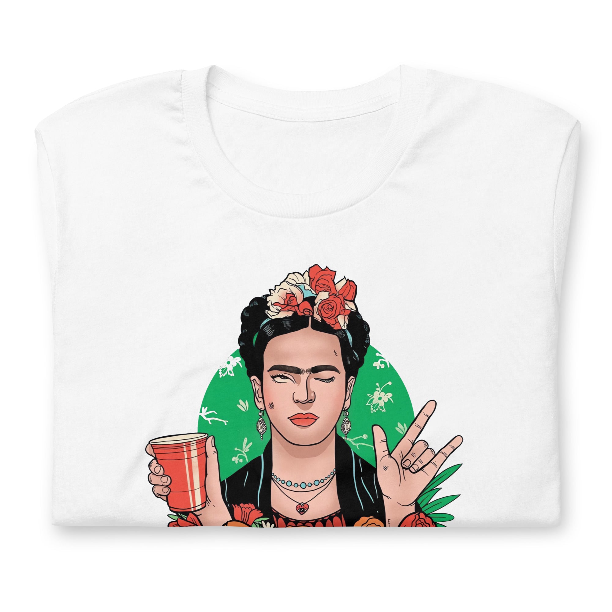 Playera de Frida Khalo Style ,Descubre calidad excepcional y estampados duraderos. Encuentra estilo y orgullo en cada prenda.
