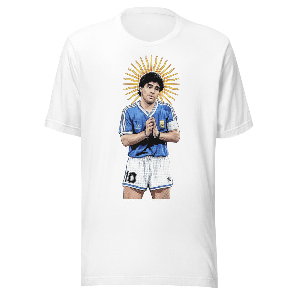 Playera Diego Maradona Prayer Blanca