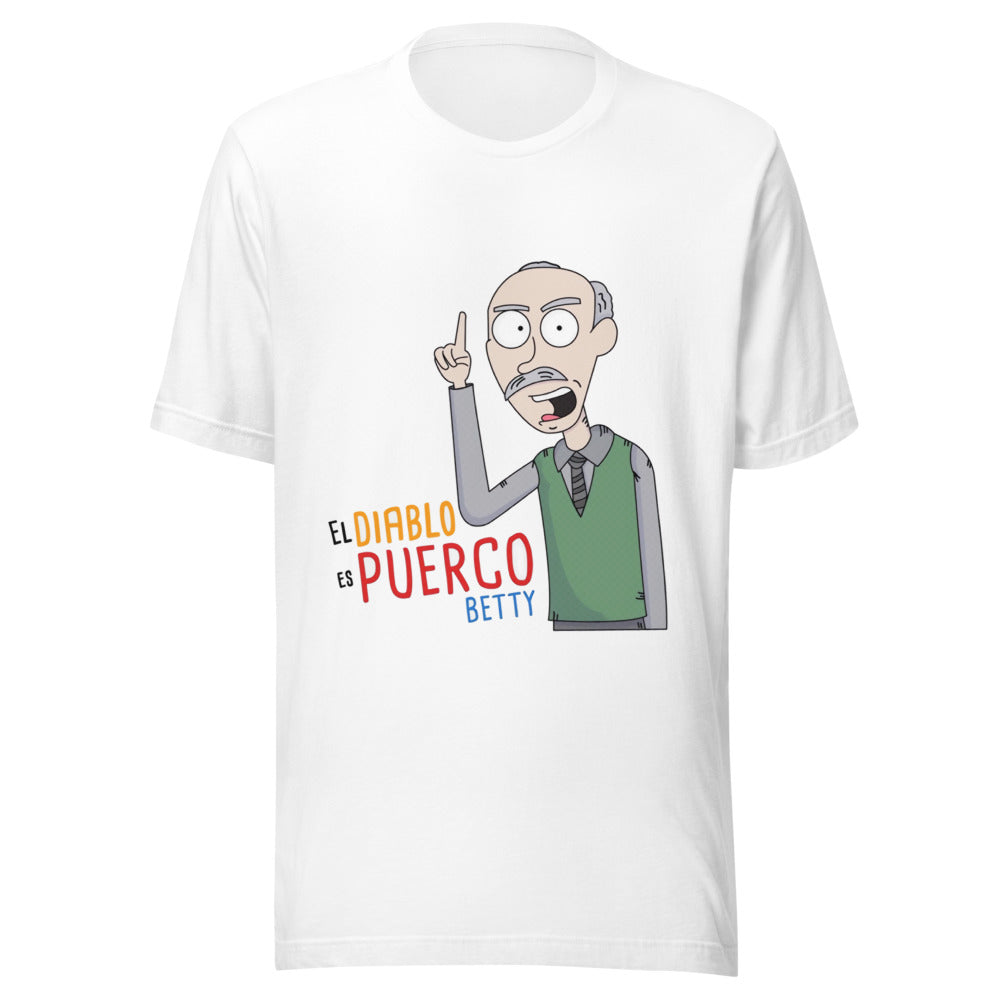 Playera El Diablo Es Puerco Betty Blanca