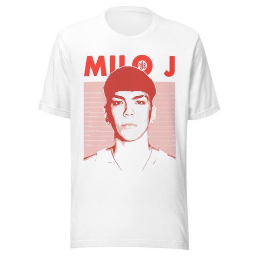 Playera Milo J Poster Blanco