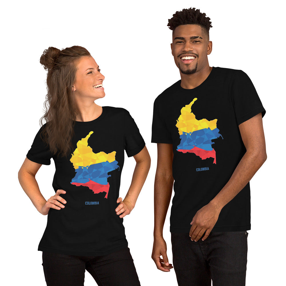 Muestra tu orgullo colombiano con la Camiseta Somos Colombia. Diseñada con los mejores materiales y un estampado duradero.